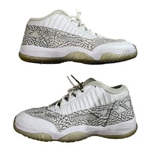 Size 10.5 Jordan XI Low IE White/Light Grey-Cobalt Style Code: 130270-101